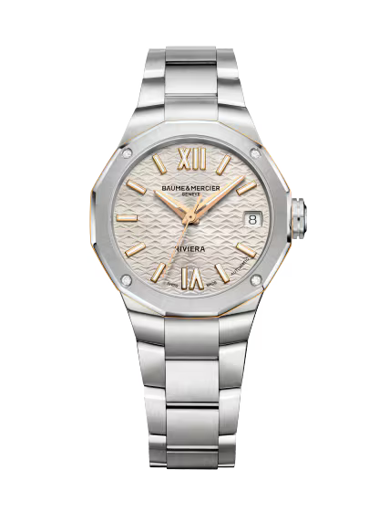 Baume & Mercier Riviera Automatic Watch, Date Display, Diamond-Set 10730