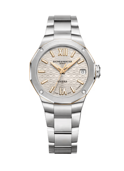 Baume & Mercier Riviera Automatic Watch, Date Display, Diamond-Set 10730