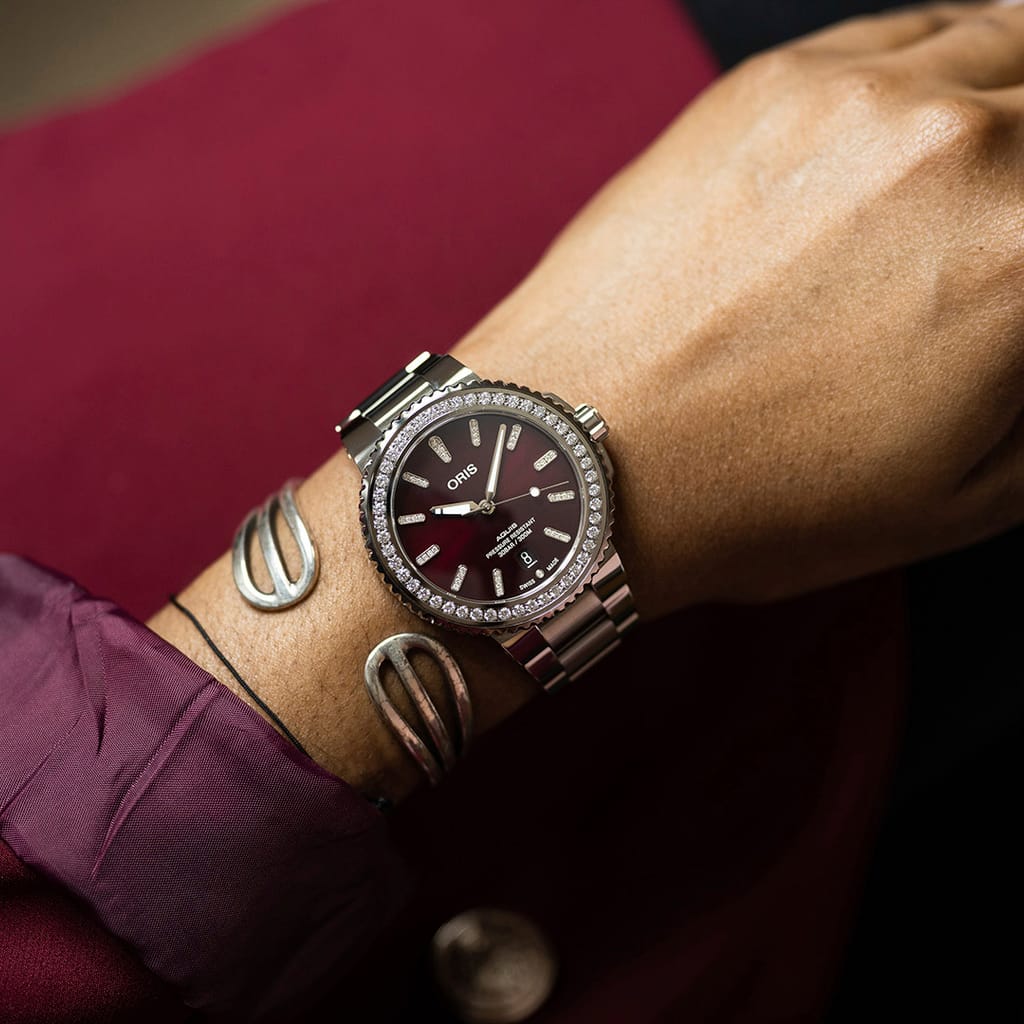 Oris Aquis Date Diamonds Automatic Watch 01 733 7766 4998-07 8 22 05PEB