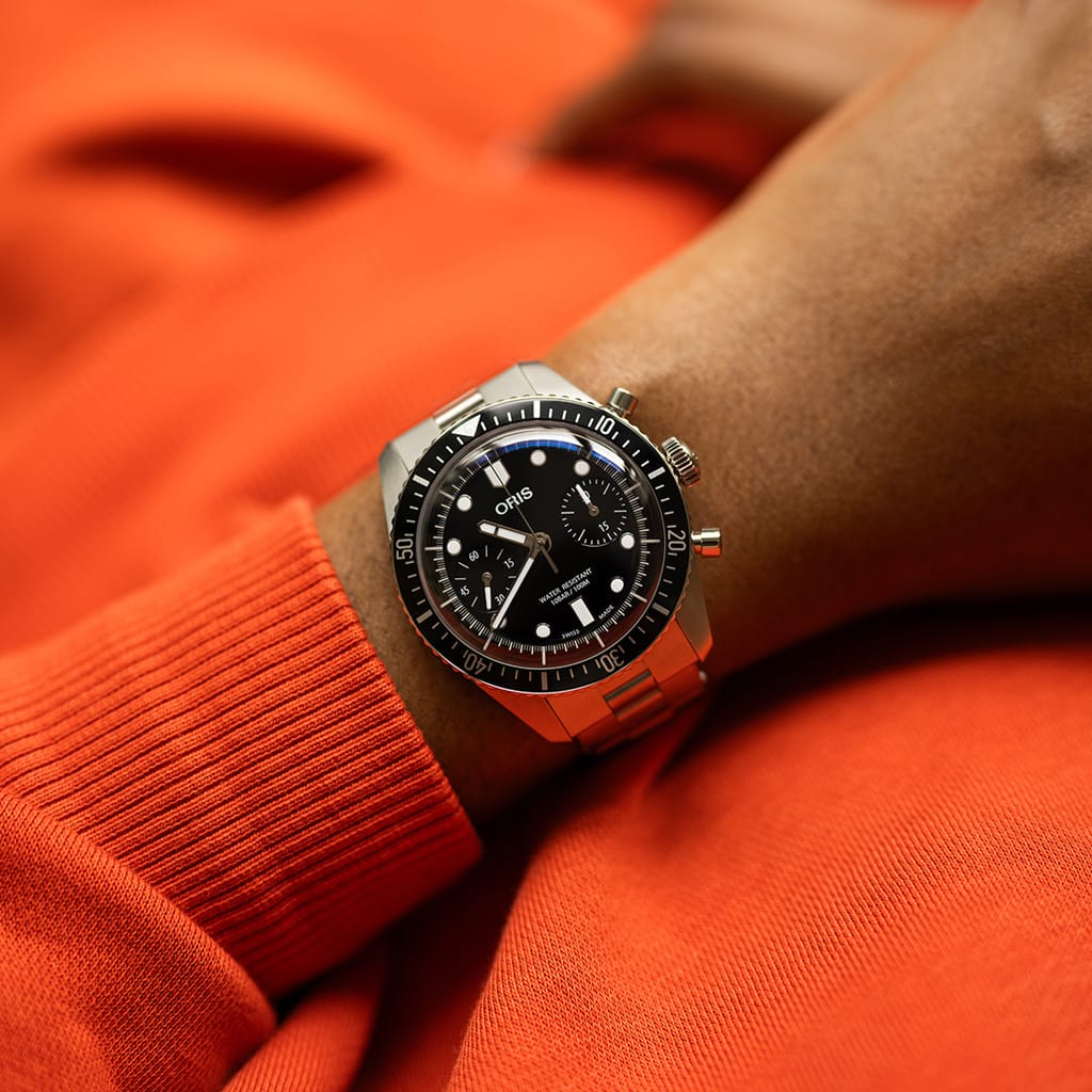 Oris Divers Sixty‑Five Chronograph Automatic Watch 01 771 7791 4054-07 8 20 18