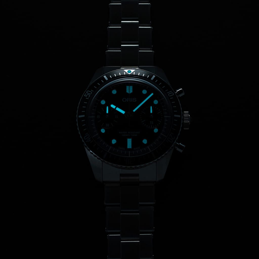 Oris Divers Sixty‑Five Chronograph Automatic Watch 01 771 7791 4054-07 8 20 18