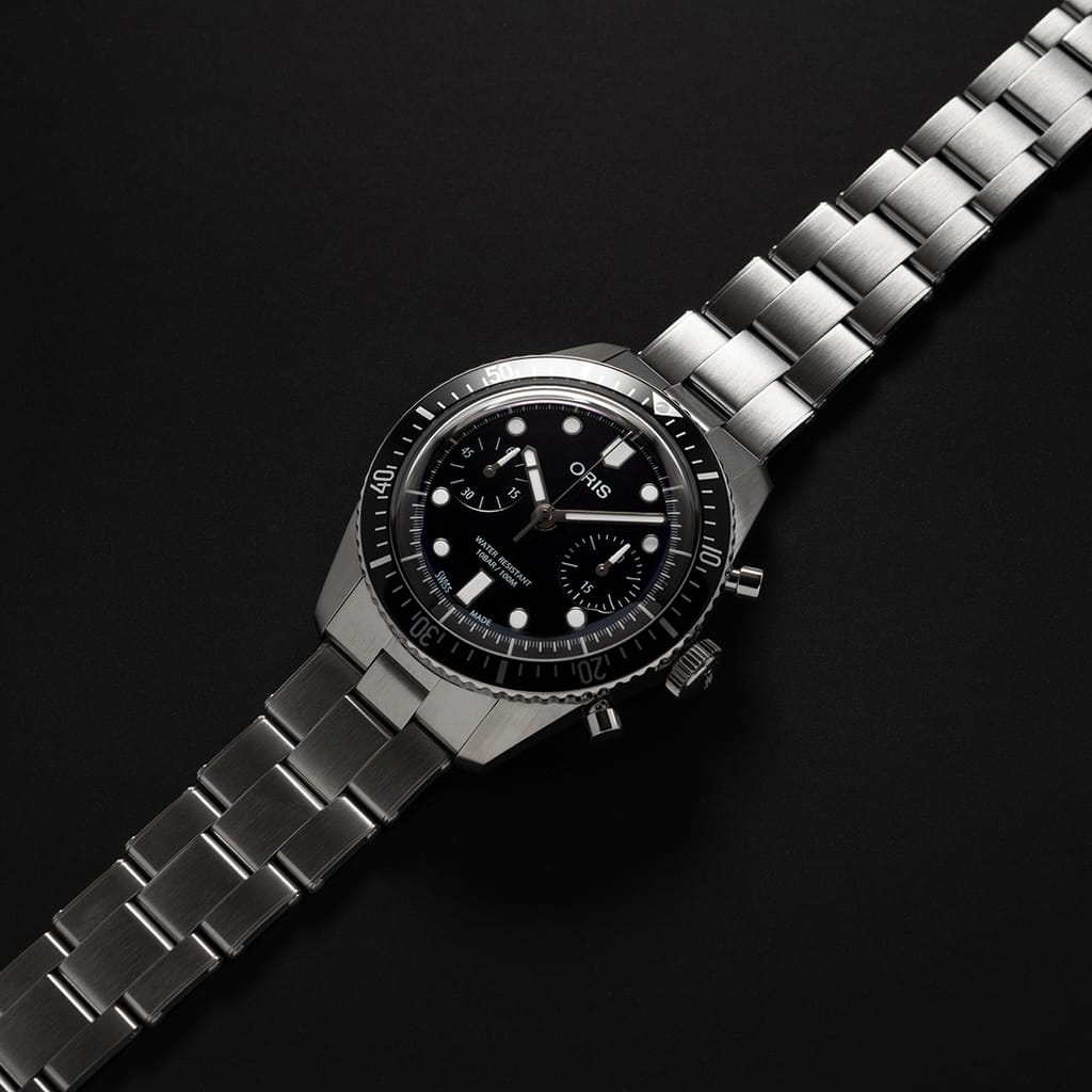 Oris Divers Sixty‑Five Chronograph Automatic Watch 01 771 7791 4054-07 8 20 18
