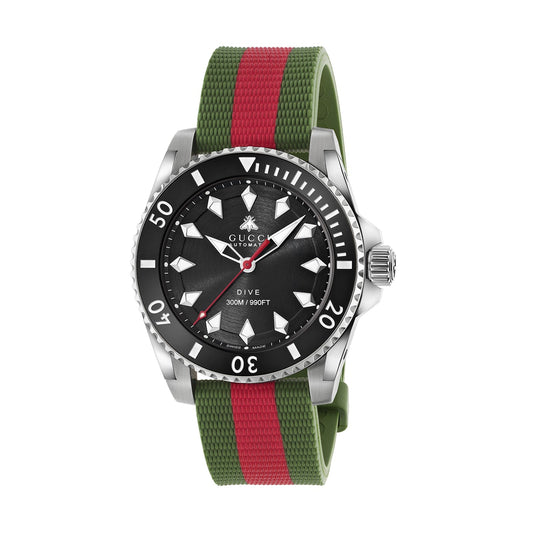 Gucci Dive Automatic Black Dial Unisex Watch YA136349