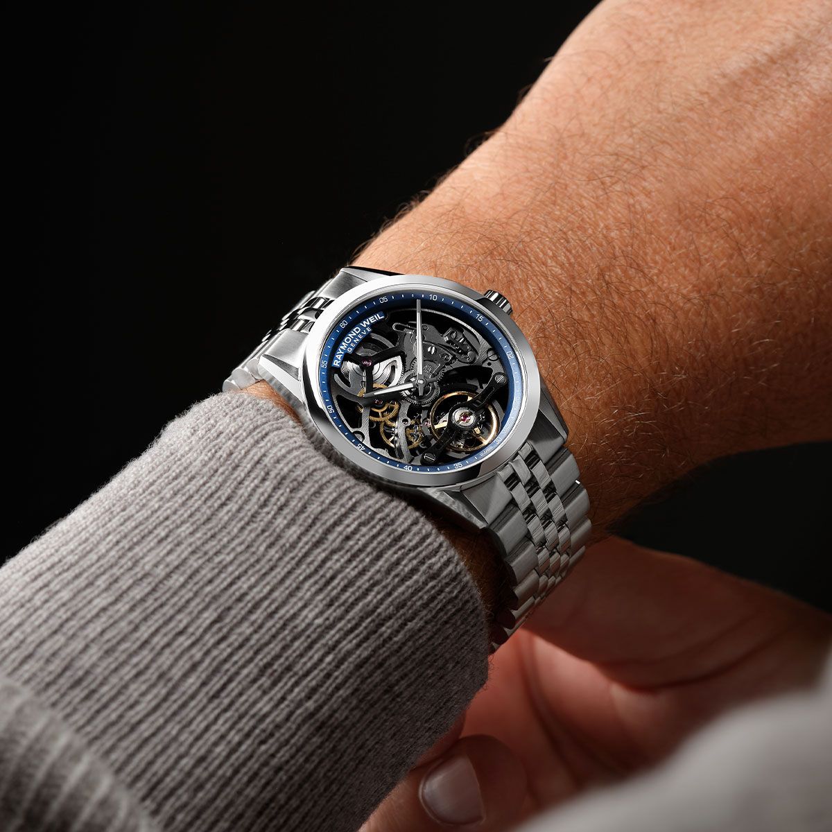 Raymond Weil Freelancer Calibre RW1212 Skeleton Automatic Watch, 38mm 2783-ST-50000