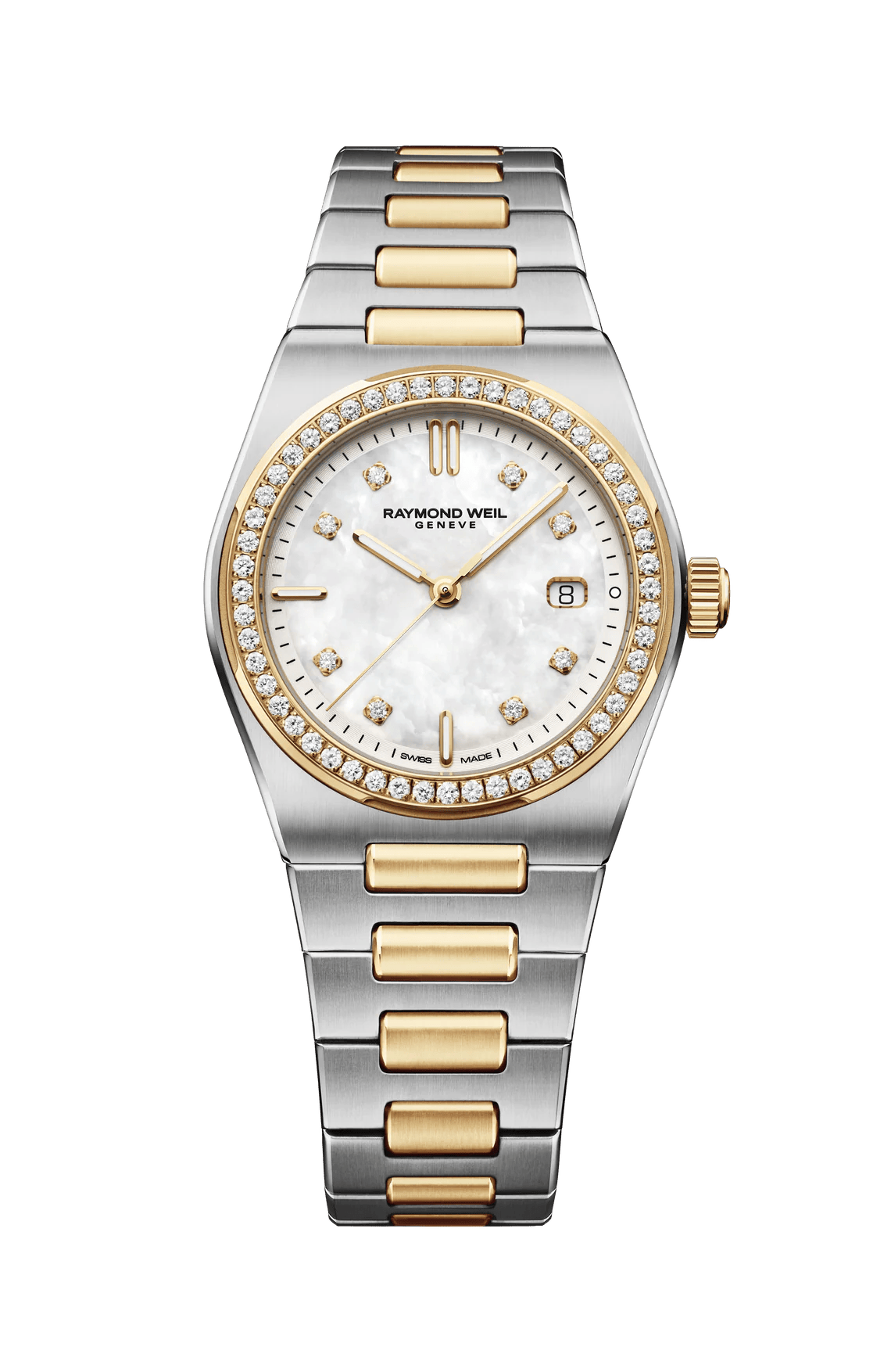 Raymond Weil A.R.T Date 30 mm, mother-of-pearl dial 1250-SPS 