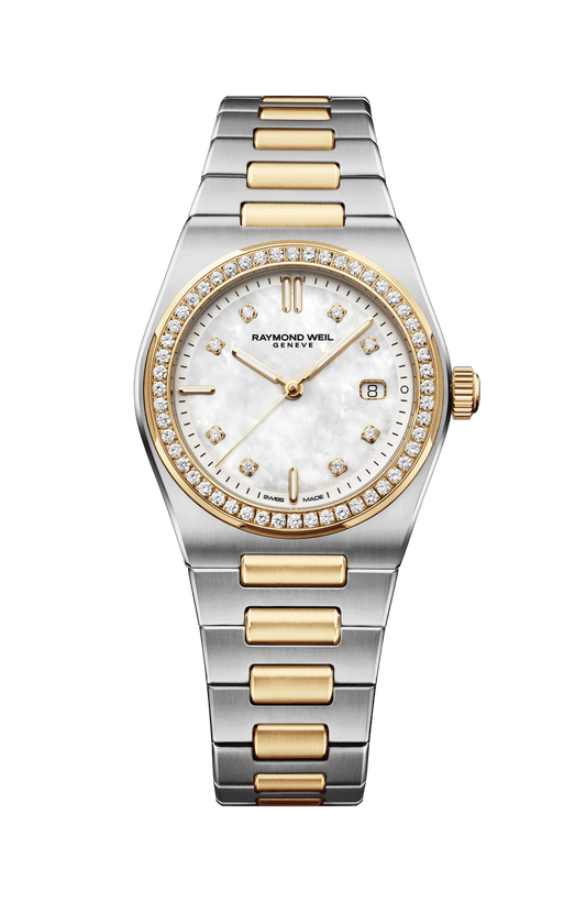 Raymond Weil A.R.T Date 30 mm, mother-of-pearl dial 1250-SPS-97081