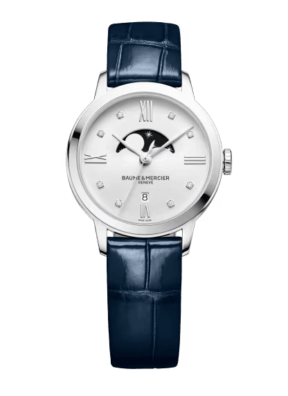 Baume & Mercier Classima Quartz Watch, Moon Phase, Diamond-Set 10329