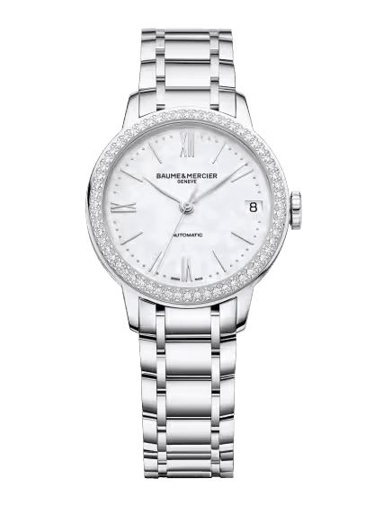 Baume & Mercier Classima Automatic Watch, Date, Diamond-Set 10479