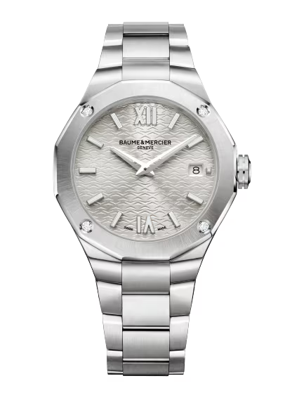 Baume & Mercier Riviera Quartz Watch, Date Display, Diamond-Set 10614
