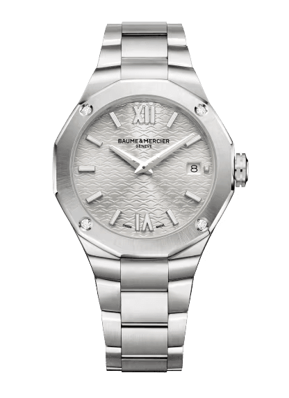 Baume & Mercier Riviera Quartz Watch, Date Display, Diamond-Set 10614