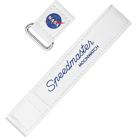 Omega Two-piece strap 2-piece white Speedmaster Moonwatch VELCRO strap O032CWZ016041