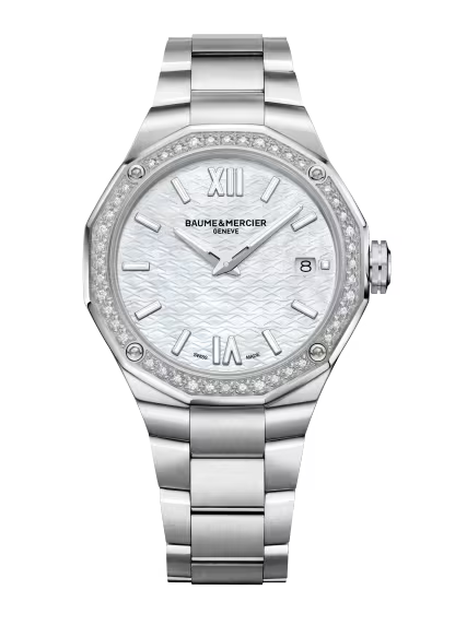 Baume & Mercier Riviera Quartz Watch, Date Display, Diamond-Set 10662