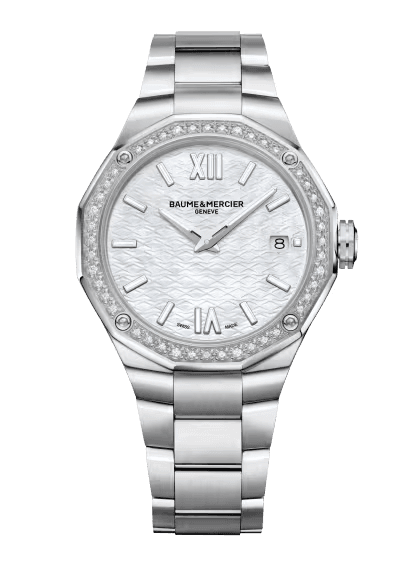 Baume & Mercier Riviera Quartz Watch, Date Display, Diamond-Set 10662