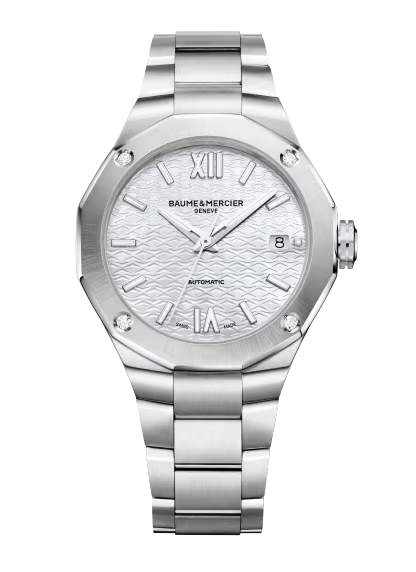 Baume & Mercier Riviera Automatic Watch, Date Display, Diamond-Set 10663