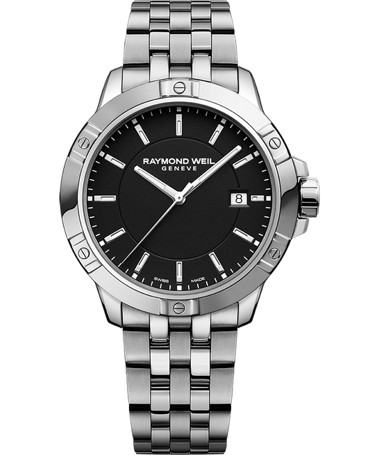 Raymond Weil Tango Men's Quartz Black Dial Bracelet Watch, 41mm 8160-ST-20041