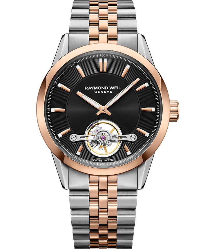 Raymond Weil Freelancer Men's Automatic Black Dial Two-Tone Bracelet Watch, 42.5mm 2781-SP5-20051