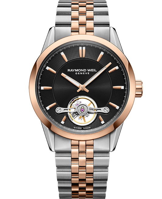 Raymond Weil Freelancer Men's Automatic Black Dial Two-Tone Bracelet Watch, 42.5mm 2781-SP5-20051