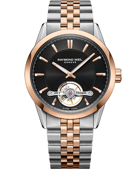 Raymond Weil Freelancer Men's Automatic Black Dial Two-Tone Bracelet Watch, 42.5mm 2781-SP5-20051
