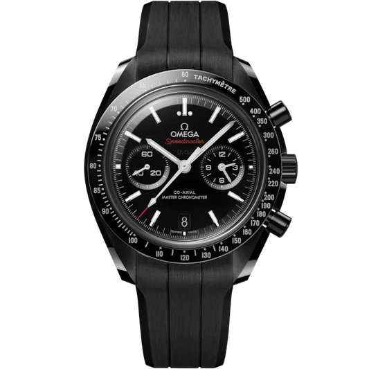Omega Dark Side of the Moon 44.25 mm, black ceramic on rubber strap 310.92.44.51.01.004