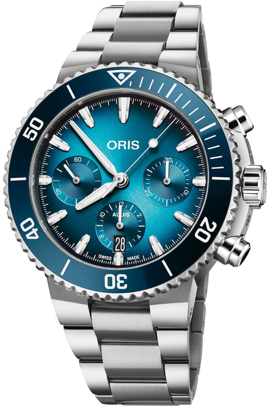 Oris Aquis Chronograph Automatic Watch 01 771 7793 4155-07 8 23 01PEB
