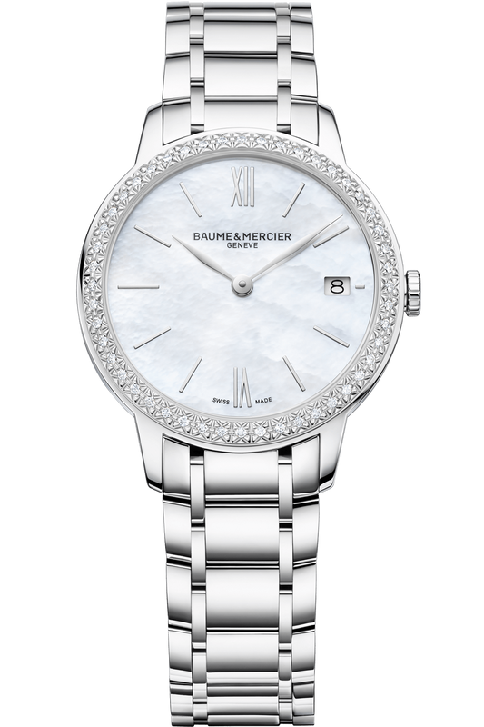 Baume & Mercier Classima Quartz Watch, Date Display, Diamond-Set 10478