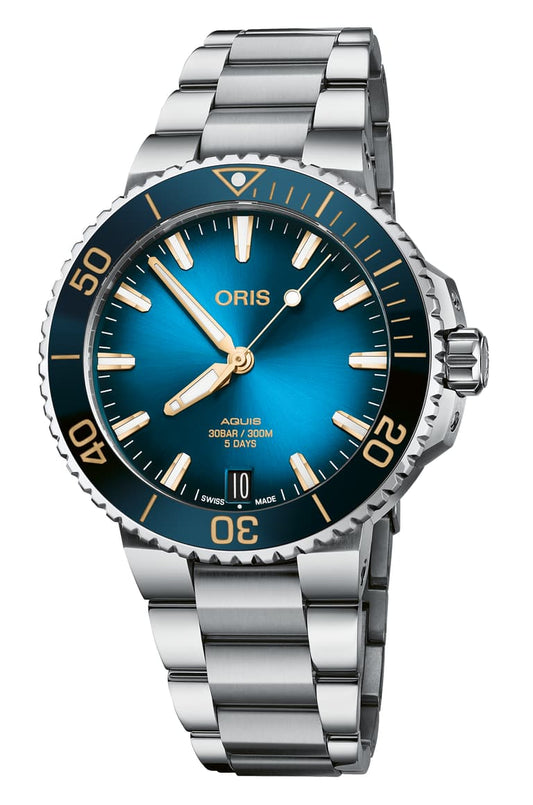 Oris Aquis Date Calibre 400 Automatic Watch 01 400 7769 4125-07 8 22 09PEB