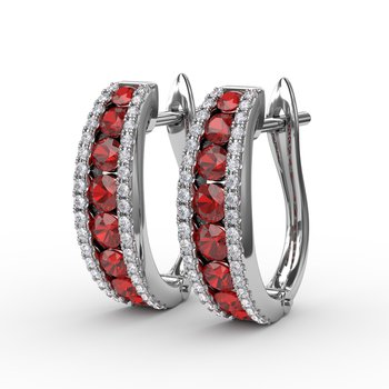 Colored Stone Earring