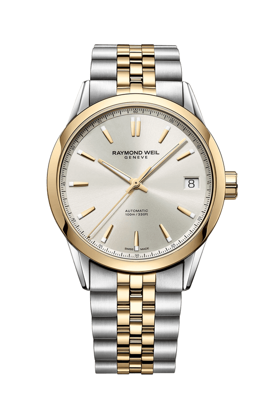Raymond Weil Freelancer date 40 mm, cream dial 2741-STP-64001