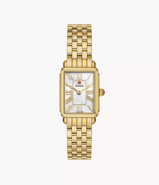 Michele Deco Park 18K Gold-Plated Watch MWW06E000146
