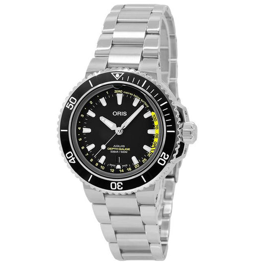 Oris Aquis Depth Gauge Automatic Watch 01 733 7755 4154-Set MB