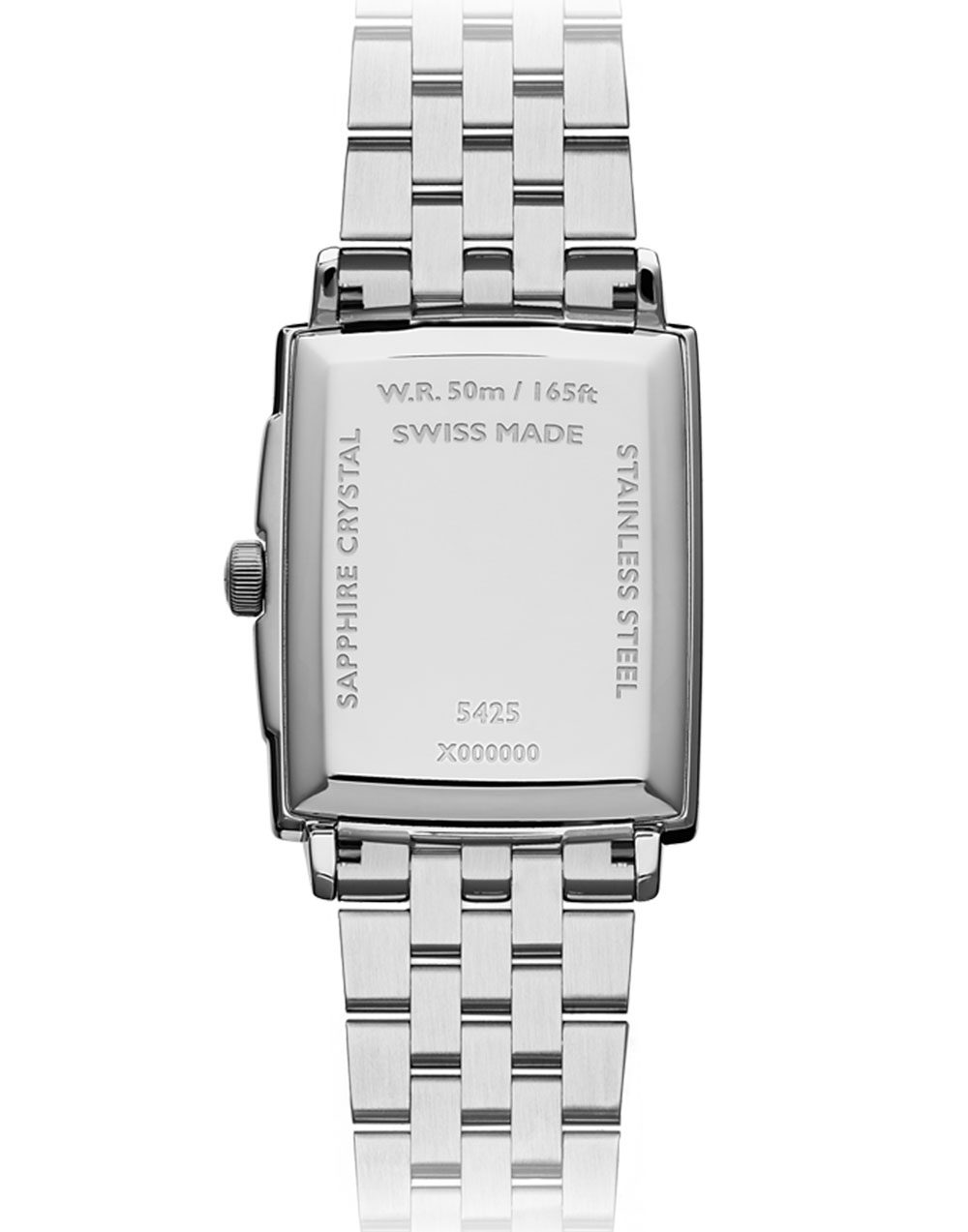 Raymond Weil Toccata Men's Rectangular White Dial Bracelet Watch, 37 x 29mm 5425-ST-00300