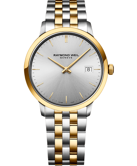 Raymond Weil Toccata Men's Two-tone Silver Dial Quartz Watch, 39mm 5485-STP-65001