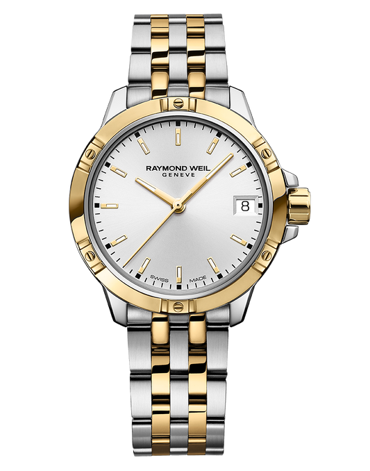 Raymond Weil Tango Ladies Quartz White Dial Two-Tone Bracelet Watch, 30mm 5960-STP-30041