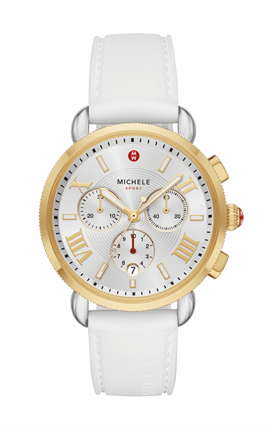 Michele Sporty Sport Sail White Silicone Watch MWW01P000017