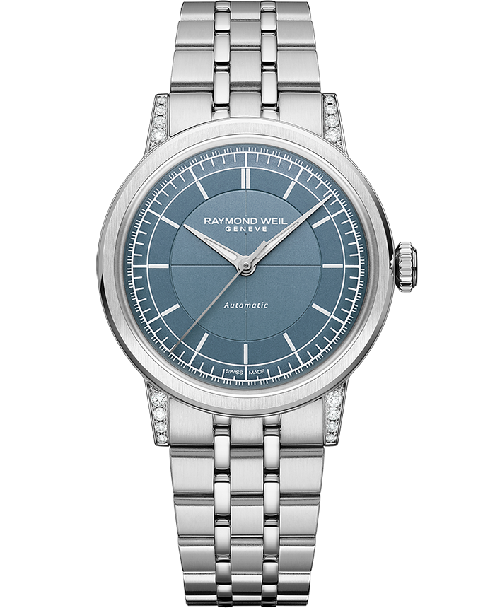 Raymond Weil Millesime Automatic Central Seconds Diamonds Bracelet Watch, 35mm 2125-STS-50011