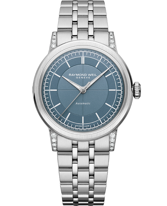 Raymond Weil Millesime Automatic Central Seconds Diamonds Bracelet Watch, 35mm 2125-STS-50011