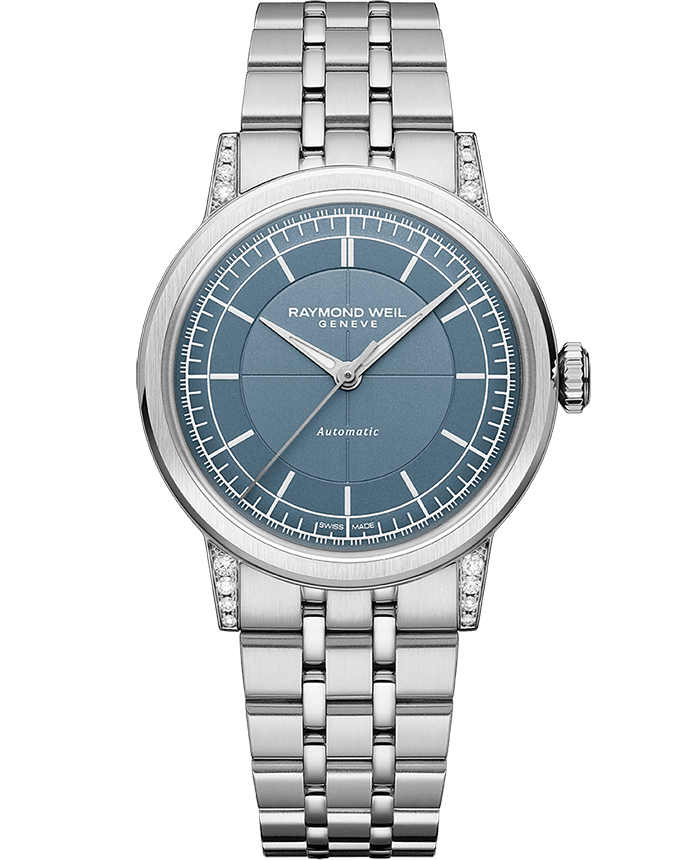 Raymond Weil Millesime Automatic Central Seconds Diamonds Bracelet Watch, 35mm 2125-STS-50011