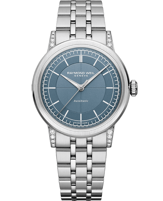 Raymond Weil Millesime Automatic Central Seconds Diamonds Bracelet Watch, 35mm 2125-STS-50011
