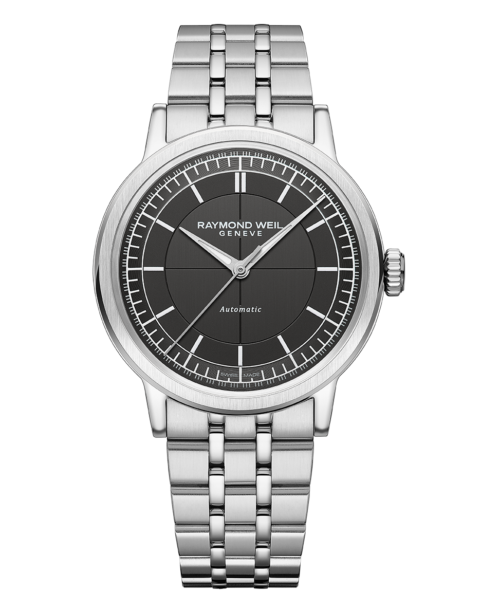 Raymond Weil Millesime Men's Anthracite Sector Dial Bracelet Watch, 39.5mm 2925-ST-60001