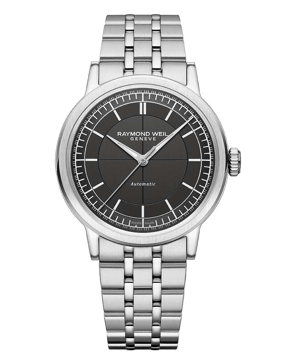 Raymond Weil Millesime Men's Anthracite Sector Dial Bracelet Watch, 39.5mm 2925-ST-60001