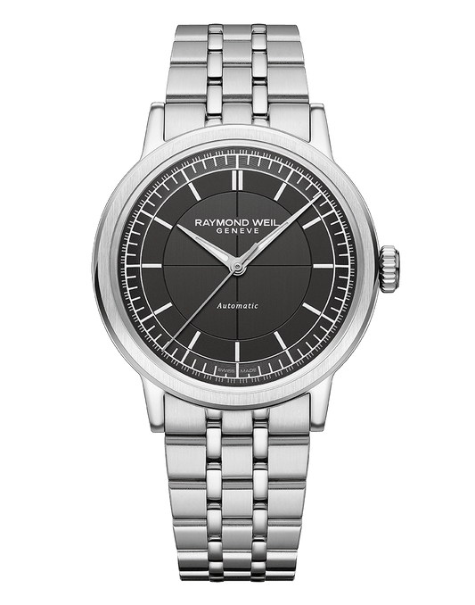 Raymond Weil Millesime Men's Anthracite Sector Dial Bracelet Watch, 39.5mm 2925-ST-60001