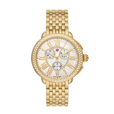 Michele Serein 18K Gold-Plated Diamond Watch MWW21A000070