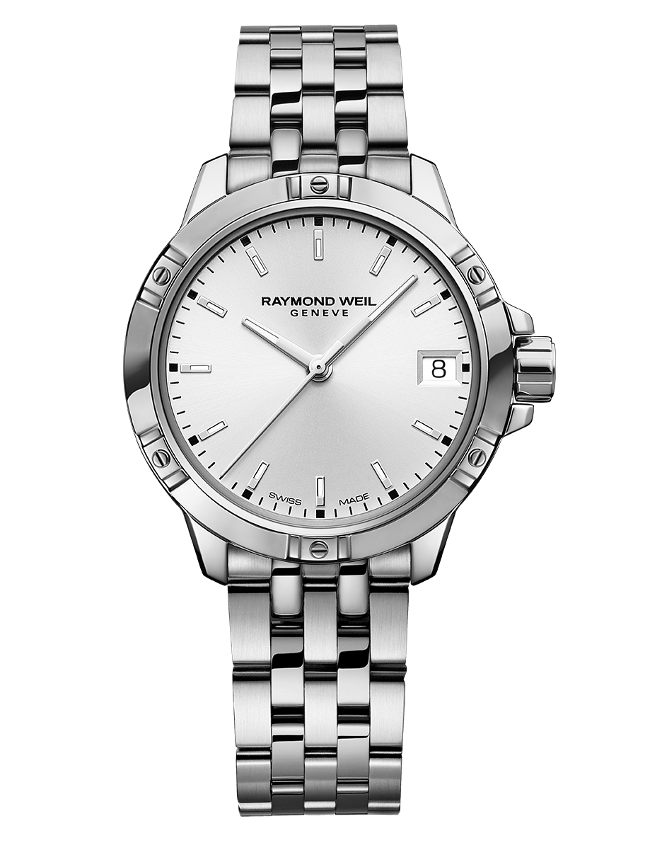 Raymond Weil Tango Ladies Quartz Sunrayed White Dial Stainless Steel Bracelet Watch, 30mm 5960-ST-30041