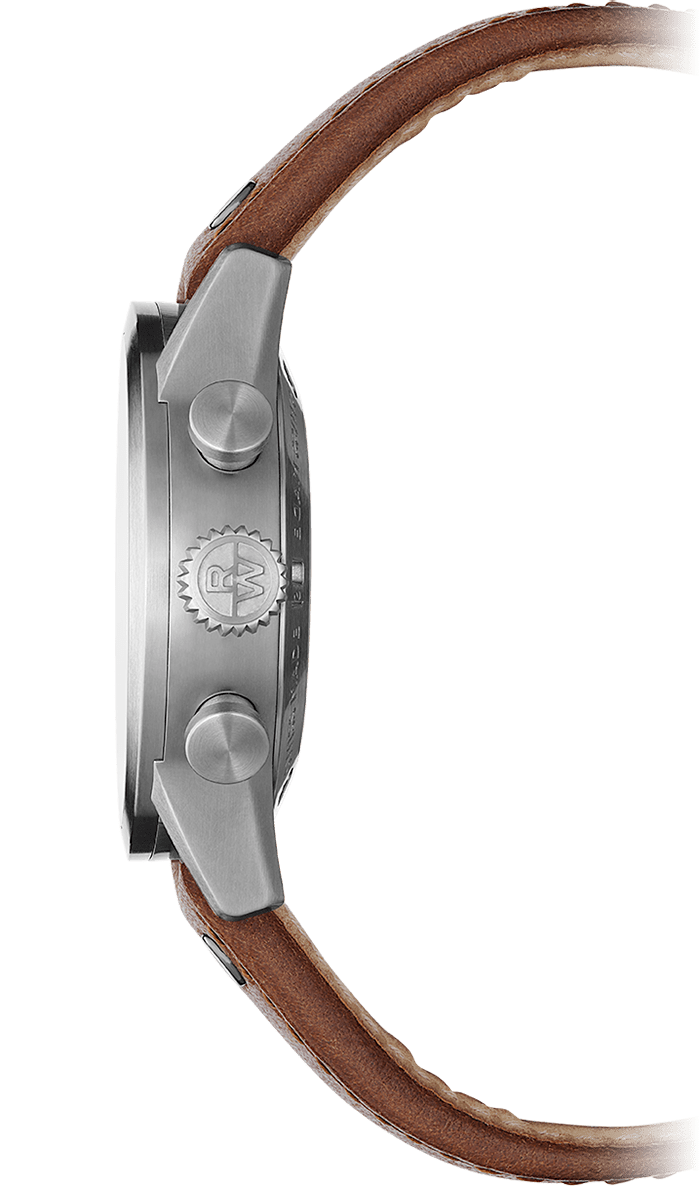 Raymond Weil Freelancer Men's Pilot Flyback Chronograph Green Dial Brown Leather Strap Watch, 42MM 7783-TIC-05520