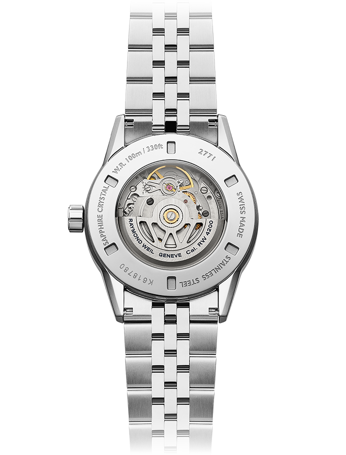 Raymond Weil Freelancer Automatic Olive Green Dial Stainless Steel Bracelet Watch, 38mm 2771-ST-52051
