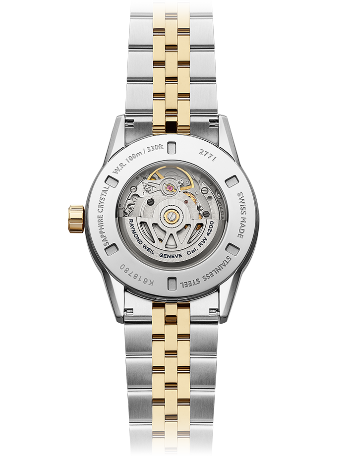 Raymond Weil Freelancer Automatic Blue Dial Stainless Steel Two-Tone Bracelet Watch, 38mm 2771-STP-50051