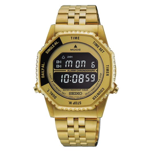 Seiko Rotocall Gold Digital Quartz Watch HFL003
