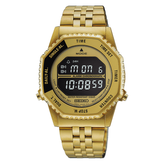 Seiko Rotocall Gold Digital Quartz Watch HFL003
