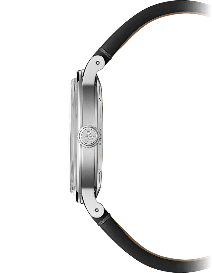 Raymond Weil Millesime Men's Automatic Grey Sector Dial Black Leather Strap Watch, 39.5mm 2925-STC-60001