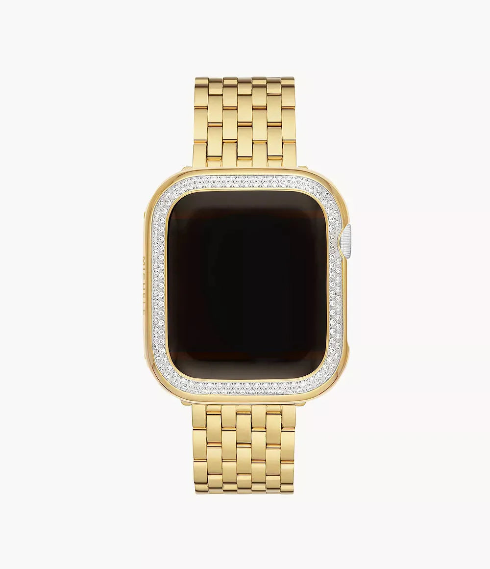 Michele Series 6 40MM Diamond Case For Apple Watch® in Two-Tone 18K Gold-Plated MWAB640002